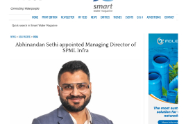 Abhinandan Sethi is appointed as Managing Director of SPML Infra