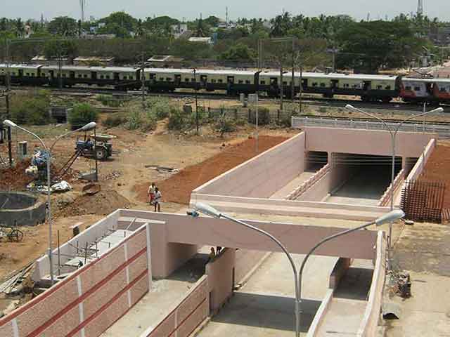 Rail Under Bridge, Chennai